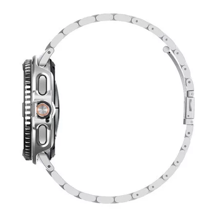 SPIGEN BEZEL TUNE PRO PILOT műanyag óra keret rozsdamentes acél lünetta, ütésállóság, EZÜST