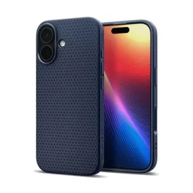   SPIGEN iPhone 17 SPIGEN LIQUID AIR szilikon telefonvédő ütésállóság, rombusz, SÖTÉTKÉK