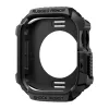 SPIGEN Apple Watch Series 5 40mm SPIGEN RUGGED ARMOR 2 pótszíj egyedi méret, ütésállóság + szilikon keret, FEKETE