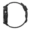 SPIGEN Apple Watch Series 5 44mm SPIGEN RUGGED ARMOR PRO 2 pótszíj egyedi méret, ütésállóság + szilikon keret, FEKETE