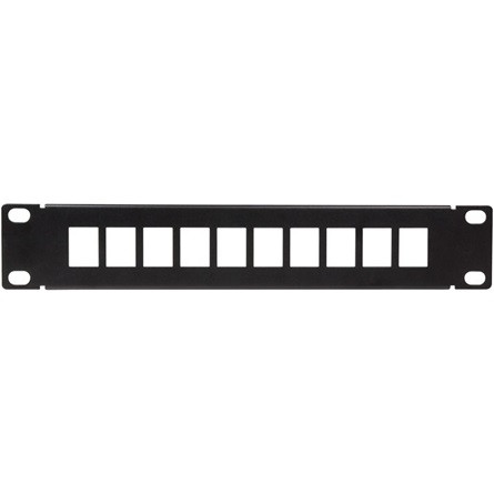 Logilink 10" Keystone Panel for 10 Keystone Jacks, black