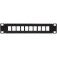 Logilink 10" Keystone Panel for 10 Keystone Jacks, black