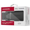 Axagon ACU-DPQ65 60W univerzális hálózati töltő adapter (QC4+)