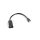 Lanberg ADA Lanberg mini Displayport male - HDMI female adapter - 20cm - fekete