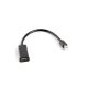 Lanberg ADA Lanberg mini Displayport male - HDMI female adapter - 20cm - fekete