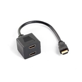   Lanberg ADA Lanberg HDMI-A male - HDMI-A female 2x splitter adapter - 20 cm