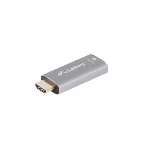 Lanberg HDMI (M)->DISPLAYPORT(F) 4K adapter, szürke