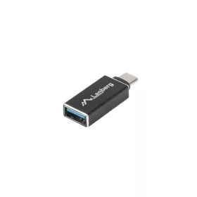 Lanberg USB-C (M) 3.1->USB-A (F) adapter, fekete, OTG