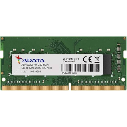 ADATA Premier 16GB 3200MT/s DDR4 - SODIMM memória zöld