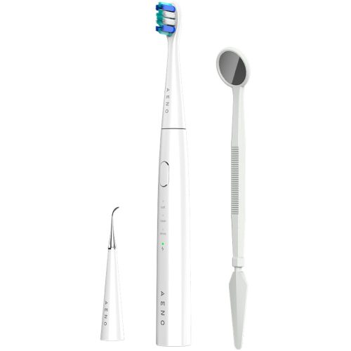 AENO Sonic Electric toothbrush, DB8: White, 3modes, 3 brush heads + 1 cleaning tool, 1 mirror,  30000rpm, 100 days without charging, IPX7