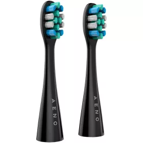   AENO Replacement toothbrush heads, Black, Dupont bristles, 2pcs in set (for ADB0002S/ADB0001S)