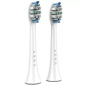   AENO Replacement toothbrush heads, White, Dupont bristles, 2pcs in set (for ADB0003/ADB0005 and ADB0004/ADB0006)