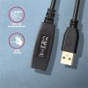 Axagon ADR-205 USB-A 2.0 -> USB-A 2.0 M/F aktív adatkábel hosszabbító 5m fekete