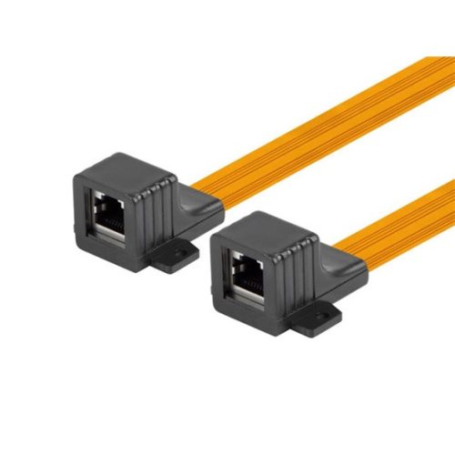 Lanberg RJ45 ablaknyílás átvezető kábel 17cm