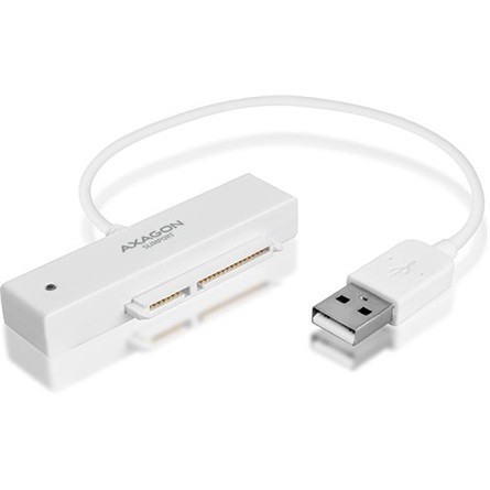 Axagon ADSA-1S 2.5" SATA3 USB2.0 külső ház fehér