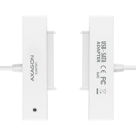 Axagon ADSA-1S 2.5" SATA3 USB2.0 külső ház fehér