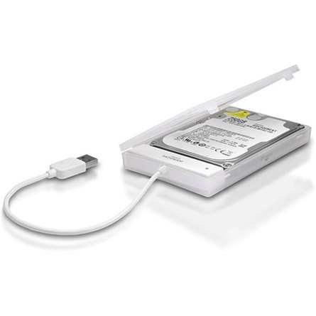 Axagon ADSA-1S 2.5" SATA3 USB2.0 külső ház fehér