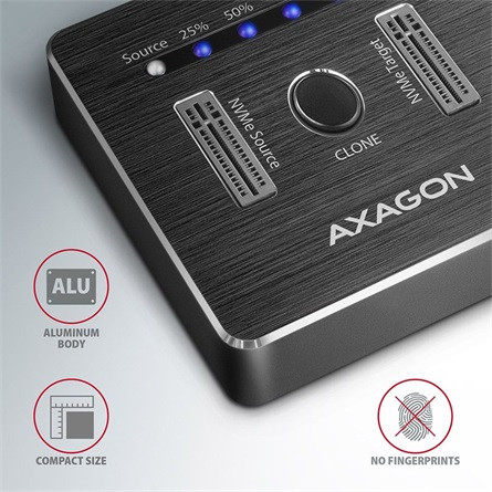 Axagon ADSA-M2C M.2 22110 PCIe NVMe USB3.2 Gen 2×1 C dokkoló szürke