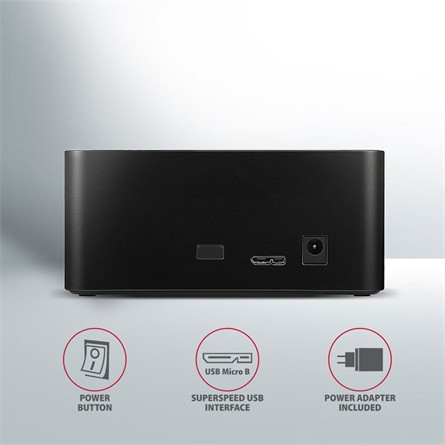 Axagon ADSA-SN 2.5/3.5" SATA3 USB3.0 dokkoló fekete