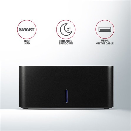 Axagon ADSA-SN 2.5/3.5" SATA3 USB3.0 dokkoló fekete