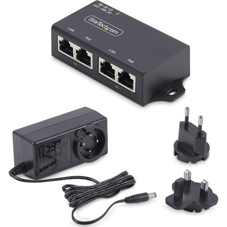 StarTech 2-PORT GIGABIT POE INJECTOR 802.3AF/AT 10M/100M/1000M