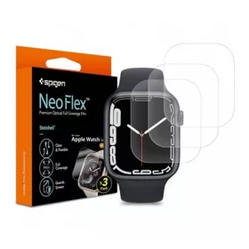   Spigen Apple Watch Series 9 45mm SPIGEN NEOFLEX képernyővédő fólia 3db full screen, tok barát, ÁTLÁTSZÓ