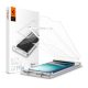 SPIGEN Samsung S25 Plus SPIGEN ELITESHIELD EZ FIT HD képernyővédő üveg flexibilis, ultravékony + segédkeret, ÁTLÁTSZÓ