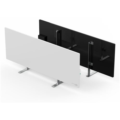 AENO Premium Eco Smart Heater, 700W, Tempered glass, Infrared+convection heating type, Plug type: Europe (E/F type), WHITE