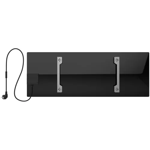 AENO Premium Eco Smart Heater, 700W, Tempered glass, Infrared+convection heating type, Plug type: Europe (E/F type), BLACK