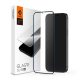 Spigen iPhone 12 Pro SPIGEN FC képernyővédő üveg 2.5D, színkiemelés, FEKETE