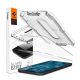 Spigen iPhone 12 Pro Max SPIGEN EZ FIT képernyővédő üveg 2db 2.5D, 9H + segédkeret, ÁTLÁTSZÓ