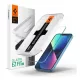 Spigen iPhone 14 SPIGEN EZ FIT HD képernyővédő üveg 2.5D, 9H + segédkeret, ÁTLÁTSZÓ