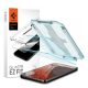 Spigen Samsung S22 5G SPIGEN EZ FIT képernyővédő üveg 2db 2.5D, 9H + segédkeret, ÁTLÁTSZÓ
