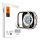Spigen Apple Watch Ultra 2 49mm SPIGEN TR SLIM PRO kijelzővédő üveg fém keret, 9H, SZÜRKE
