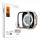 Spigen Apple Watch Ultra 2 49mm SPIGEN TR SLIM PRO kijelzővédő üveg fém keret, 9H, SZÜRKE