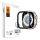 Spigen Apple Watch Ultra 2 49mm SPIGEN TR SLIM PRO kijelzővédő üveg fém keret, 9H, FEKETE