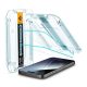 Spigen iPhone 15 Pro Max SPIGEN EZ FIT HD képernyővédő üveg 2db 2.5D, 9H + segédkeret, ÁTLÁTSZÓ