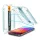 Spigen iPhone 16 Plus 5G SPIGEN EZ FIT HD képernyővédő üveg 2db 2.5D, 9H + segédkeret, ÁTLÁTSZÓ