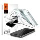 Spigen iPhone 15 Plus SPIGEN EZ FIT HD képernyővédő üveg 2db 2.5D, 9H + segédkeret, FEKETE