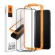 Spigen iPhone 15 Pro SPIGEN ALM FC képernyővédő üveg 2db 2.5D, ultravékony + segédkeret, FEKETE