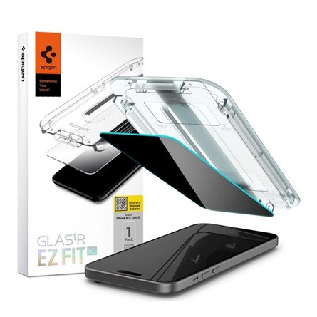 Spigen iPhone 15 Pro SPIGEN EZ FIT képernyővédő üveg 2.5D, 9H, ÁTLÁTSZÓ