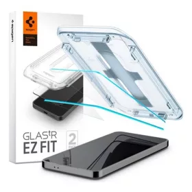   Spigen Samsung S24 Plus 5G SPIGEN EZ FIT HD képernyővédő üveg 2db 2.5D, 9H + segédkeret, ÁTLÁTSZÓ