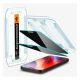 Spigen iPhone 16 Pro Max 5G SPIGEN EZ FIT képernyővédő üveg 2db 2.5D, 9H + segédkeret, ÁTLÁTSZÓ