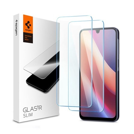 Spigen Samsung A16 5G SPIGEN SLIM képernyővédő üveg 2db 2.5D, 9H, ÁTLÁTSZÓ