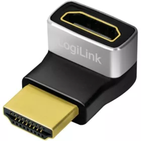   Logilink HDMI adapter, A/M - A/F, 270  szögben, 8K/60 Hz, fekete/szürke