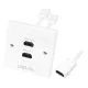 LogiLink ADA LogiLink AH0015 HDMI fali lemez 2x HDMI anya