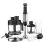 AENO Hand Blender HB3: 1000W, Smooth speed control, 0.5L Chopper, 2L Food processor,  Whisk, 0,6L Measuring jar
