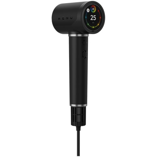 AENO High Speed Hair Dryer, Black, 220V-240V~50-60Hz, 1500W, Voice Control, Ionizer, Touch LCD, Infrared Nursing, Infrared Distance Protection, AI Control, Gravity Sensor 110000RPM, Noise less...