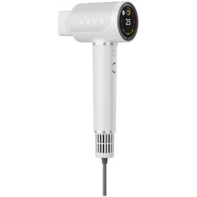   AENO High Speed Hair Dryer, White, 220V-240V~50-60Hz, 1500W, Voice Control, Ionizer, Touch LCD, Infrared Nursing, Infrared Distance Protection, AI Control, Gravity Sensor 110000RPM, Noise less...