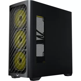   Formula Számítógépház - Air Mesh G3 Plus Black (fekete, ablakos, 6x12cm venti, mATX, 1xUSB3.0, 1xType-C)